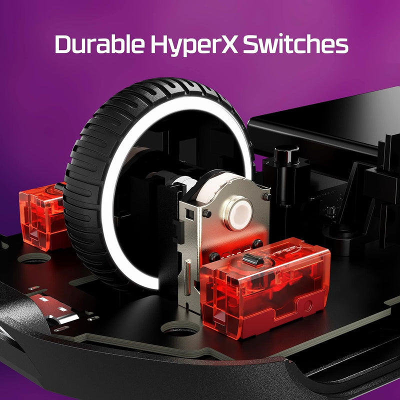 Mouse sem Fio Gamer HyperX Pulsefire Haste 2 – Ultraleve, 61 g, Wireless e Bluetooth 2,4GHz, até 26000 DPI, Sensor HyperX 26K, 100 Horas de Duração de Bateria, Preto (6N0B0AA)