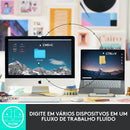 Teclado sem fio Logitech MX Keys Mini com Iluminação Inteligente, Conexão USB ou Bluetooth Easy-Switch para até 3 dispositivos e Bateria Recarregável - Grafite